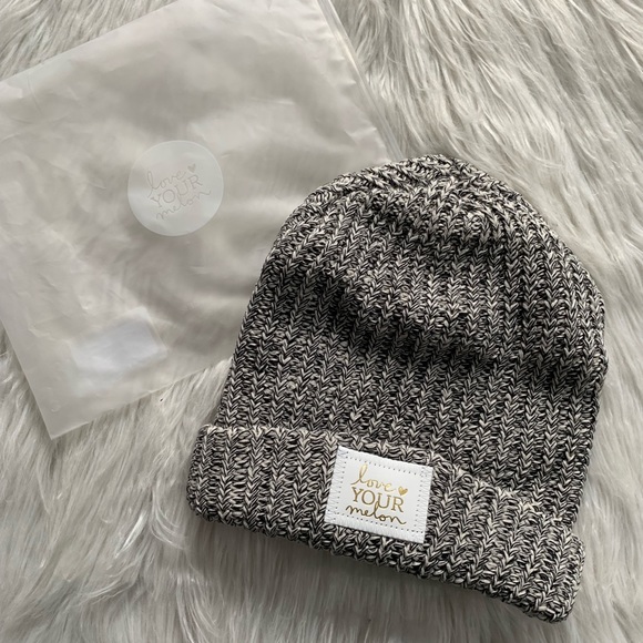 Love Your Melon Accessories - New in Bag Gray Love Your Melon Beanie